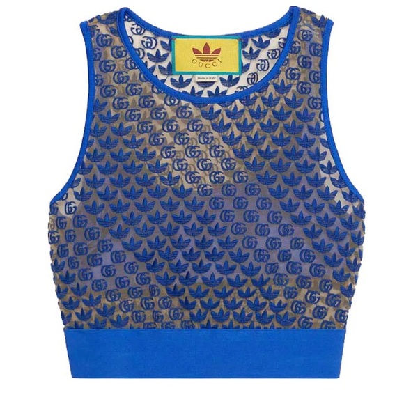 Gucci Tops - Gucci x adidas tank-size medium- nwt -blue